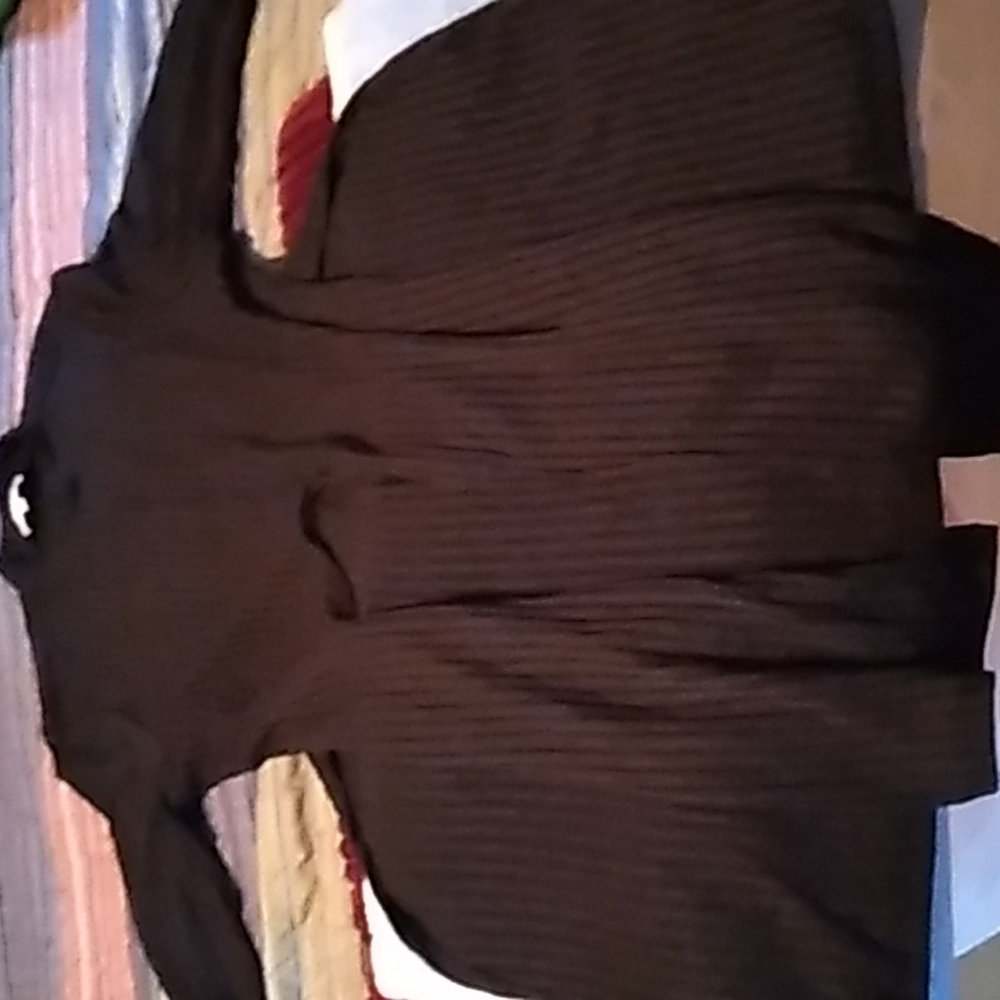 Black tie up shirt 1x